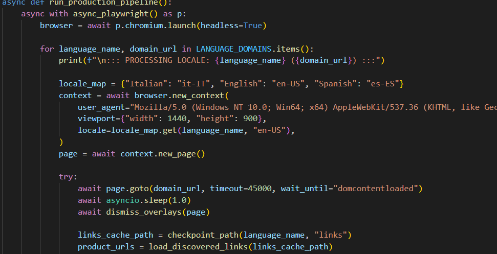 Multi-Language Product Catalog Extraction Pipeline (Python)